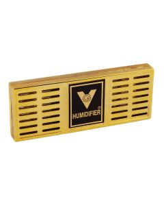 Humidifier 6.5" x 2.5” (75-150 Cigars) (Gold)